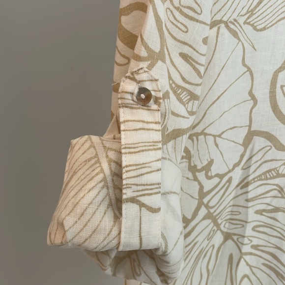 NWT MAGASCHONI LINEN MIDI DRESS - Picture 4 of 7